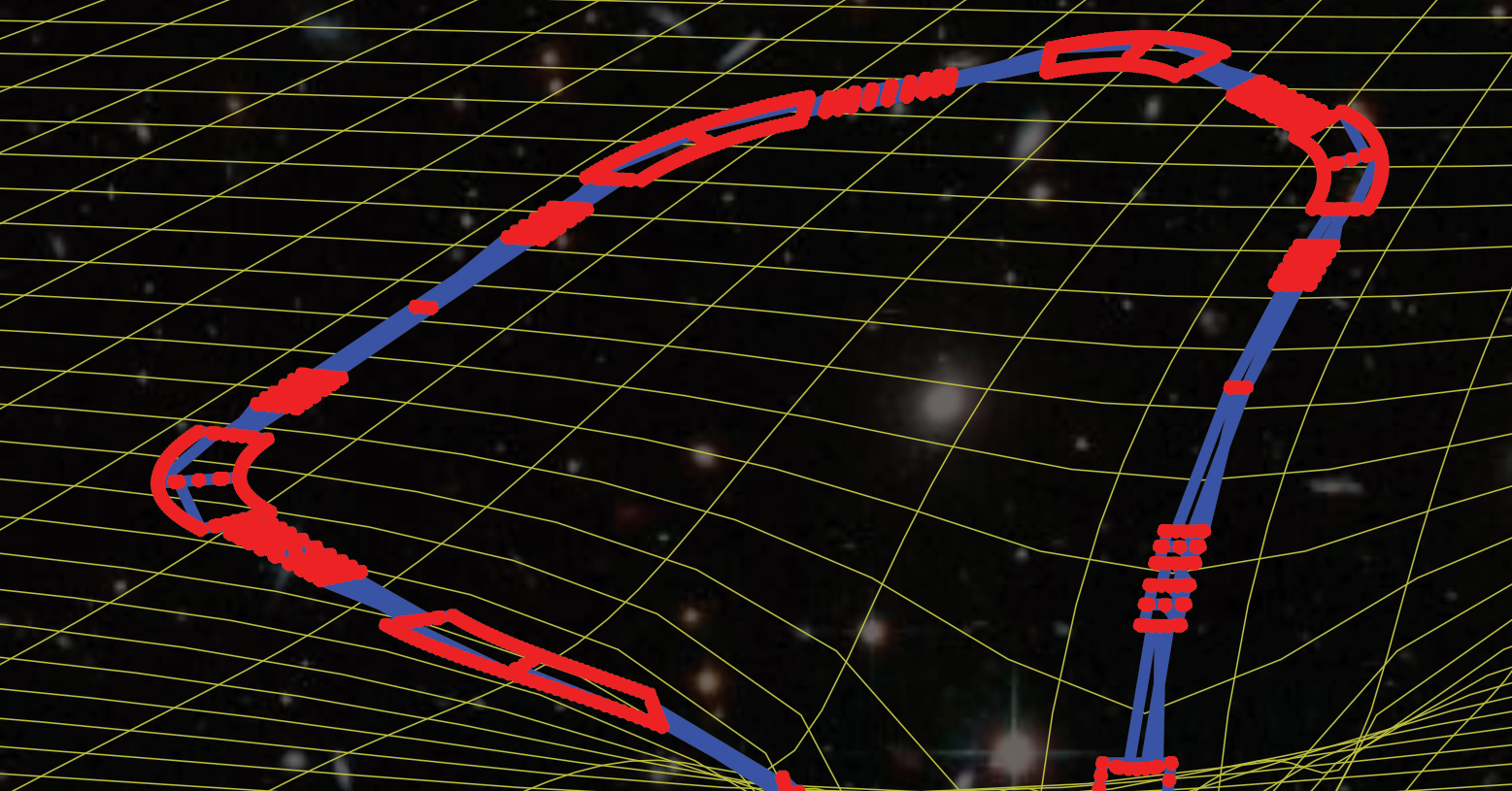 illustration of gravitational waves