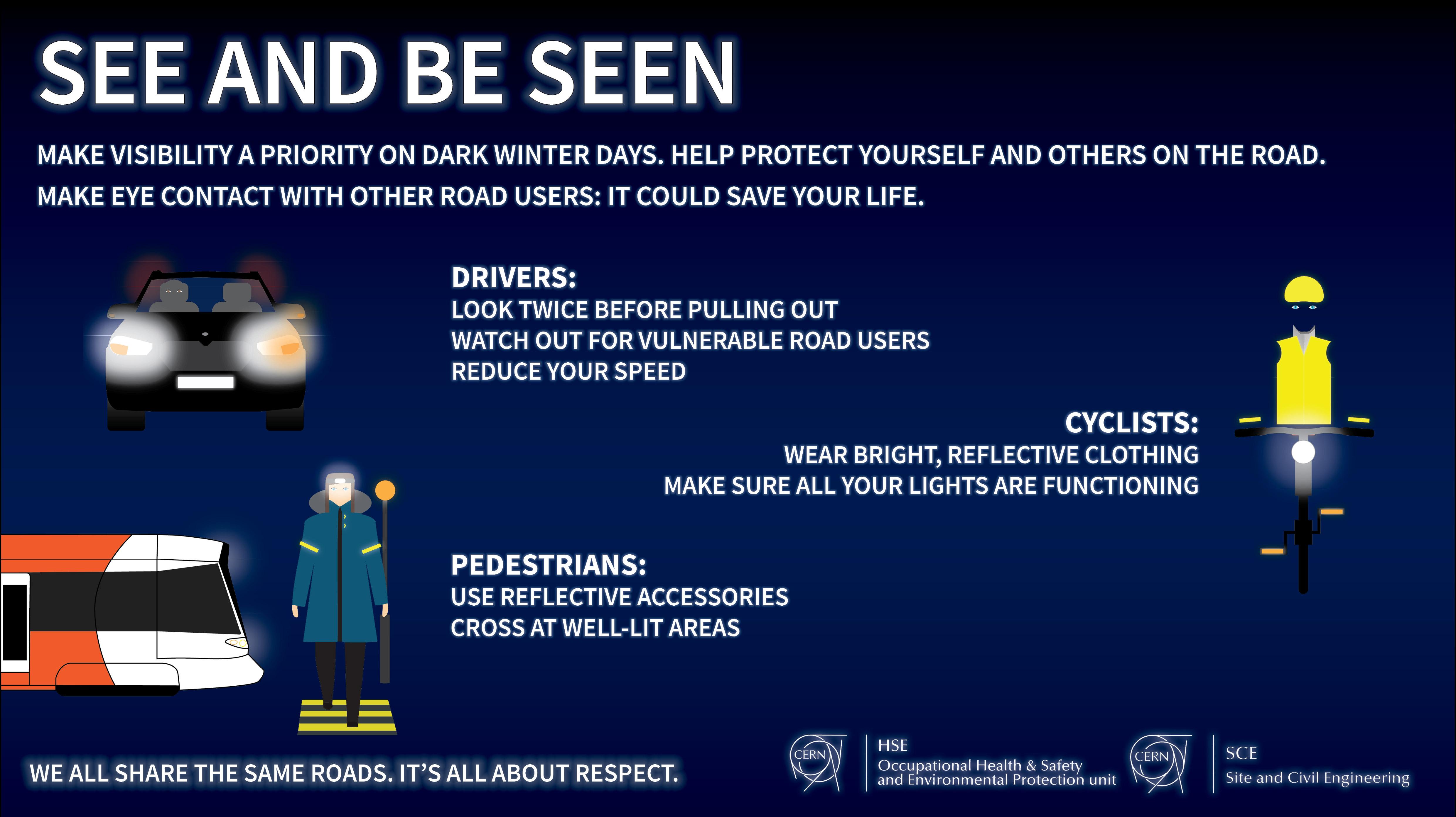 Road safety poster